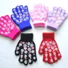 Dzieci rękawiczki bez palców 6 11 dzieci ciepłe zimowe studenci Dzieci Płatki śniegu Miłość drukowana rękawiczki na dzianie na nartach jazda na nartach 231130