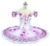 Classical Ballet Dance Costume Purple Professional Tutu lilac Platter Competition Pancake tutu Flower Fairy Classical Ballet Costu3078679