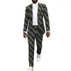 Ternos masculinos Blazers Chegadas Festa Africana Veste Personalizado Casual Calça Masculina Ternos Blazers Patch Calças Ankara Moda Masculina Vestuário de Casamento 231127