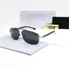 Hochwertige klassische Sonnenbrille für Herren große Marke Driving Outdoor Eyewear For Womens Fashion Sonnenbrillen Modell Metallrahmen Designer Sonnenbrille mit Geschenkbox