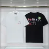 Дизайнерская мужская футболка Herren, модная повседневная футболка из 100% чистого хлопка, устойчивая к морщинам, облегающая, с буквенным принтом, пара, черно-белая, большая, M-3XL