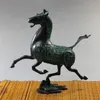 Znakomity stara chińska brązowa posąg koń Horse Fly Figures Figures lecznicze dekoracja medycyny 100% mosiężne brąz274p