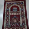 2PC ensemble de tapis de prière musulman Sejadah chapelet perles tapis de prière ensemble cadeau islamique musulman arabe articles unisexe Eid cadeau Ramadan ensemble cadeau 22275x