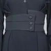 Belts Women's Fashion Black Fabric Elastic Corset Female Cummerbund Coat Waistband Dress Decration Wide Belt J181