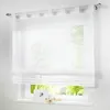 Curtain Short Tulle Translucidus Sheer Valance Screening Panel For Bedroom Balcony Kitchen Window Cortinas Para La Sala