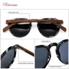 Sunglasses Ravenisa Wood Polarized Women Men Vintage Round Sun Glasses Ladies lunette de soleil femme UV400 231130