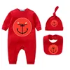 Designer Recém-nascido Infantil Bodysuit P Designers Bebê Macacão Conjuntos de Roupas 100% Algodão Romper Boy Girl Roupas Crianças Onesies Macacões CXD2311301