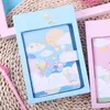Korean Version Fresh And Lovely Pu Magnetic Buckle Book Set Creative Gift Box Diary Color Page Manual Ledger
