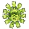 Solitaire Ring 26x22mm Stunning 6g Green Peridot Women Engagement Silver Ring Daily Wear Drop 230428