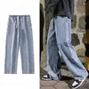 Men's Jeans Korean Fashion Loose Men Classic Straight Baggy Wide Leg Trousers Casual Street Hip Hop Pants Black Grey Blue