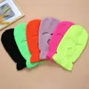 Fietsen Caps Maskers Pure Kleur Volgelaatsmasker 3 Gat Bivakmuts Gebreide Winter Ski Warmer Sjaal Outdoor274K