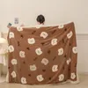 Dekens YanYangTian Plaid Warm Herfst Winter Cartoon Deken Dubbele wollen deken Kerst Sprei op het bed Bankhoes Ademend 231130