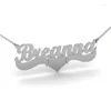 Pendant Necklaces Ufine Personalized Name Valentines Gift For Girl Fashion Heart Necklace Cooper High Quality N2170