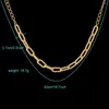 Chains JH Brand Link Chain Round Punk Necklace For Women&Men High Quality Copper Collares Jewelry Gift