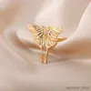 Band Rings Cute Vintage Big Butterfly Rings For Women Stainless Steel Gold Color Wedding Ring Aesthetic Jewelry Gift Bague Femme R231130