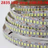 1 2 3 4 5M LOT 10MM PCB 2835 SMD 1200 LED -stripband DC12V 24V IP20 Icke -vattentätt flexibelt ljus 240 LED -lysdioder M Vit varm vit2482