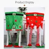 Fodere per sedie Pacchetto regalo di Natale universale Stampa copertina Anno Decorazione Forniture Gamba appesa Rosso Verde