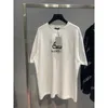 2023 قميص Tshirt جديد للسيدات عالي الجودة {مستقيم} Spring Summer Edition Classic Lock Print Sleeve T-shirt tysex زوجين للجنسين