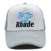 2023ss Ball Caps Rhude Fashion Brand Printed American Truck Hat Spring and Summer Couples Versatile Sun Visor Leisure Sports Baseball Cap 1e4p