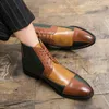 Stivali Golden Sapling Stivali da uomo per il tempo libero Scarpe in pelle patchwork Stivaletti moda da uomo Comodi appartamenti con plateau Scarpe casual Chelsea 231129