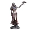 Statues en résine Morrigan la déesse celtique de la bataille avec l'épée de corbeau finition bronze statue 15 cm pour la décoration de la maison L9 220817206j