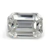 3x5-10x14mm White D Color VVS1 Emerald Cut Moissanite Stone med GRA Certificate233n