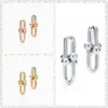 Shinetung Original 100% S925 Hardwear Series Link Trendiga örhängen Kvinnliga logotyp Fina lyxiga avancerade smycken CX200606244L