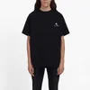Tasarımcı Yaz Kadın Tişört Doğru Versiyonu Market Summer Sleeve T-Shirt Küçük Nakış Rahat Günlük Çözüm Tee