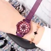 Wristwatches Women Watch Creative Elegant Quartz Wristwatch Flower Moving Dial Luxury Dress Reloje Crystal Mujer Feminino Relogio Saati