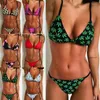 Women's Swimwear 2023 Summer Sexy Floral Printed Bikini Sets Push-up Padded Bra Swimsuit Bathing Suit Flower Beachwear Costume