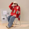 Men's Sweaters Couple Christmas Sweater Korean Winter Clothes Loose Round Neck Knitted Pullover Men's Sweatshirt And Sweater Women Knitwears 231130