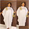 Roupas étnicas Vestidos Africanos para Mulheres 2023 Plus Size África Roupas Roupas Elegante Muçulmano Abaya Dubai Kaftan Slik Maxi Vestido Drop Dhotj