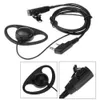 PPT D Earpiece Shape Clip-Ear Earhook Headset Mic för Baofeng Walkie-Talkie