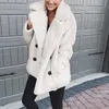 Women's Fur Faux Fur Women Faux Fur Coats Teddy Coat Long Sleeve Fluffy Fur Jackets Winter Warm Female Jacket Oversized Women Casual Winter Coat 231129