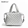 Abendtaschen MABULA Designer Luxus gesteppte Kissen-Tragetasche Handtaschen für Frauen Mini-Federdaunen gepolsterte Umhängetasche Puffertasche Handy-Geldbörse 231130