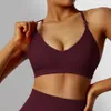 Bras Yoga Sports Bras Women Crop Top Breathable Yoga Bra Shockproof Gym Workout Top For Fitness Women's underwear Push up Sports Top 231129