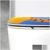 Couvre-siège de toilette Ers Tapis de salle de bain minces Coussinets plus épais Coussin chauffant doux Tapis de sol chauffant Livraison directe Accueil Jardin Accessoire de bain Otfd7