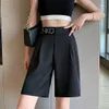 Damen Shorts Damen Radfahren Sommer Hohe Taille Schwarzer Anzug Übergröße Lässige Grundlegende Kurze Hosen Koreanische Mode CICHENG