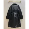 Trench da donna Giacche per donna Imbottitura lunga invernale Abiti coreani di lusso Abito con cintura Giacca in vita Riempimento esterno ufficiale