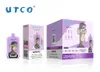 Originele utco 12000 puff Vape Digitale doos wegwerp vapes 20ml Vape 0 2 3 5% Oplaadbare 850mAh Batterij Bijbehorend 20 smaken Beschikbaar puff 12k vaper desechables