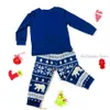 Familjsmatchande kläder Julpyjamas Matchande Family Outfits Art Christmas Tree Family Pyjamas Santa Claus Xmas PJs Purple Stripes Clothes Set 231129