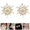 Pendentif Colliers Dangle Boucles d'oreilles Filles Femmes Bijoux Super Flash Déclaration Strass Flocon De Neige Cristal Miss