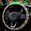 Steering Wheel Covers Rose Cover Floral Car Automotive Anti-Slip Cushions Comfort Grip For