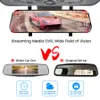 Araba Ayna Dikiz Dash Cam Araba Aynası Kara Kutu Çift 1080p 2'si 1 arada Ayna DVR Video Kaydedici Araba DVR Kayıt Şirketi Video Kaydedici