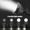 Torches Nouveau P90 Portable puissant lampe de poche LED projecteur de poche USB projecteur Rechargeable étanche torche lumière de travail en plein air Q231130