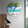 Orologi da parete Spiaggia Palme Decorazioni per la casa Cucina moderna Camera da letto Orologio da soggiorno