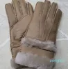 Designer Damen Herren Lederhandschuhe Schaffell helle weibliche Winter warme Mode winddichtes Frostschutzmittel im Freien Geschenk