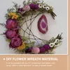 Dekorativa blommor 2st DIY Natural Rattan Crafting Wedding Dream Catcher Wreath