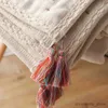 毛布を包む赤ちゃんの綿タオル糸ベイビー子供のための柔らかい快適なベッドストレッドベッドクロスソファ/ベッドの毛布を投げるR231130