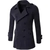 Men's Trench Coats Drop Men British Style Trench top Coat Mens Long trench Coat Masculino male Clothing Classic Double Breasted Overcoat 231130